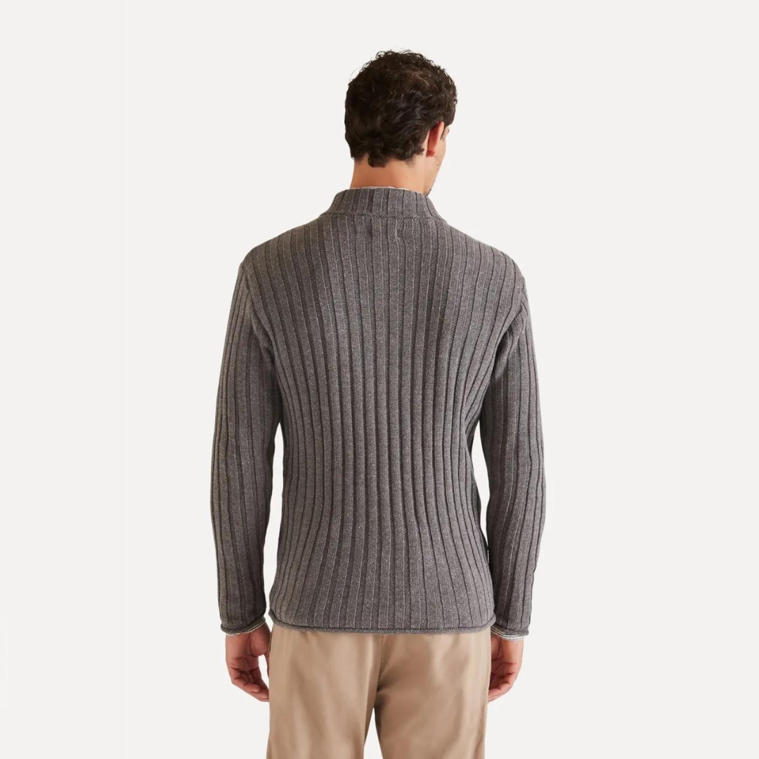 Ferrara Pullover mit Rippstruktur