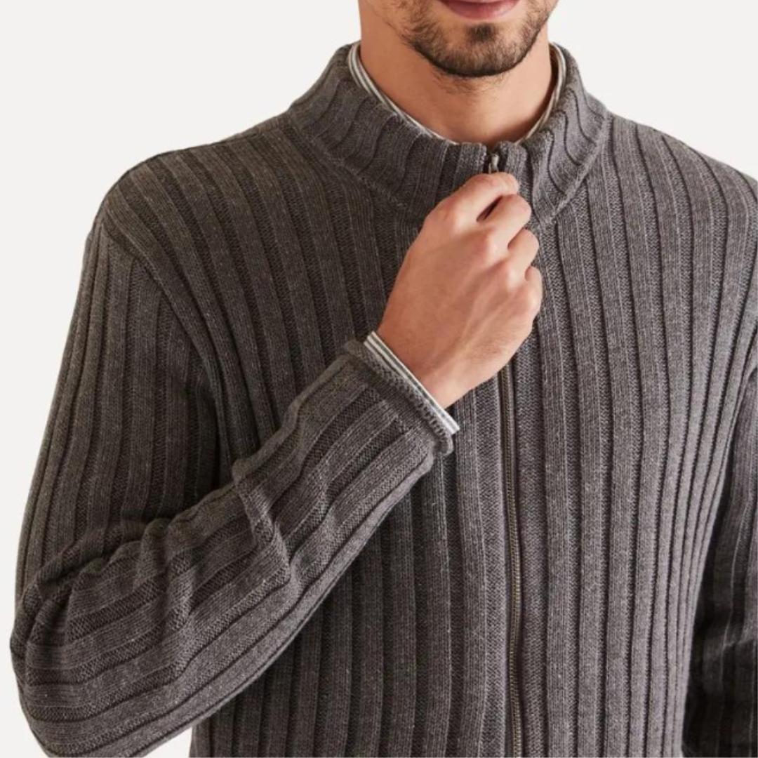 Ferrara Pullover mit Rippstruktur